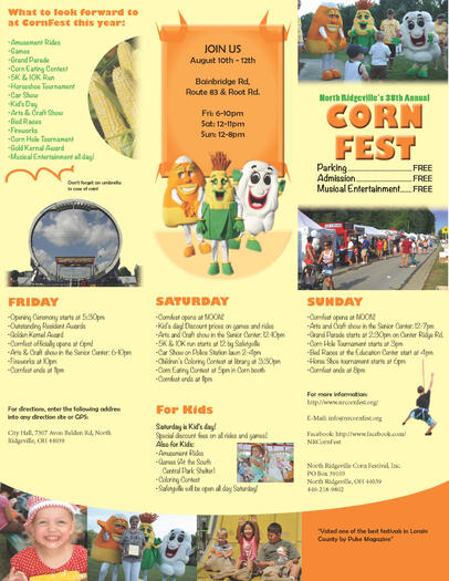 CornFest Tri-Fold Brochure